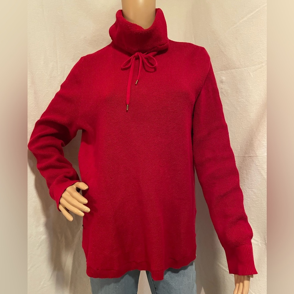Ralph Lauren Red Turtleneck Thermal type tunic